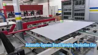 Automatyczna linia produkcyjna do natryskiwania płyt gipsowych