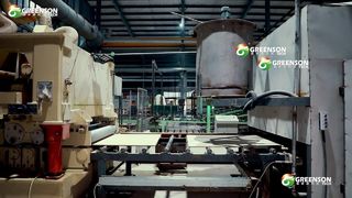 Sprzęt do produkcji płyt sufitowych z włókna mineralnego
