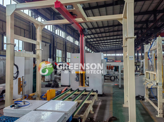 Dobra cena. Automatic 60x60cm PVC Coated Gypsum Ceiling Tile Making Machine with 1300mm Effective Laminating and 2-6 Million Sq.m/year Capacity w Internecie