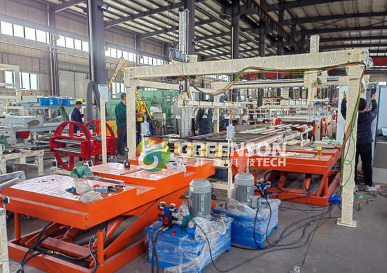 Dobra cena. Fully Automatic Lamination Machine for PVC Gypsum Ceiling Tiles with 380V Voltage 1300mm Max Laminating Width and 5-30mm Thickness w Internecie