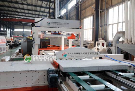 Dobra cena. Full Auto Gypsum Board Saw Line High Efficiency Dust Free Cutting For 1200 Mm*3000 Mm Boards w Internecie