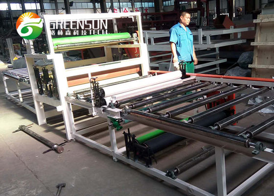 Linia do produkcji płyt sufitowych z gipsu PCV / aluminium z systemem sterowania PLC
