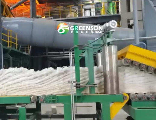 Dobra cena. Linia produkcyjna płyt z wełny mineralnej o wysokiej gęstości, klasy przemysłowej, z gęstością surowca 80-200 kg/m3, systemem sterowania PLC i zasilaniem 380V/50Hz w Internecie