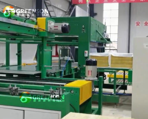 Dobra cena. Linia produkcyjna paneli z wełny mineralnej skalnej o wysokiej gęstości 40-150 kg/m3 do dekoracji zewnętrznych ścian, o wydajności 10000-60000 ton rocznie i całkowitej mocy 200-300 kW w Internecie