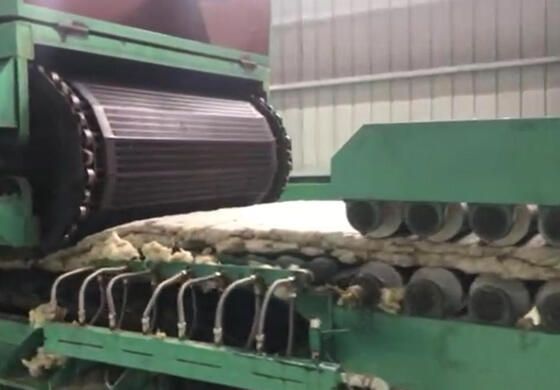 Automatyczna linia produkcyjna wełny mineralnej z automatycznym sterowaniem PLC, o szerokości 1,2 metra, do produkcji płyt z wełny mineralnej