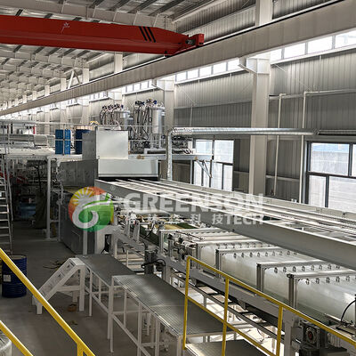 Wysokowydajna w pełni automatyczna maszyna do produkcji paneli warstwowych z wełny kamiennej do łatwej obsługi w zastosowaniach dachowych i ściennych