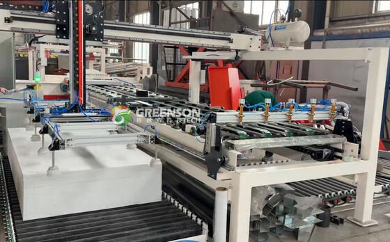 Industrial Gypsum Board Saw Machine 3 Pieces/Minute Cutting Speed For 1200 Mm*2400 Mm Boards Dust Free Operation